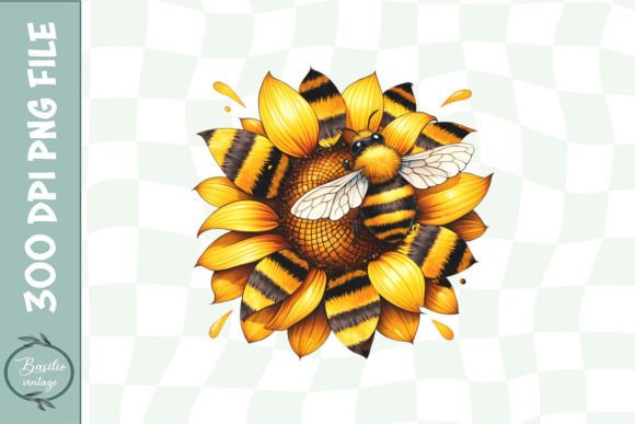 Bee Sunflower Honey Floral Bee PNG Review
