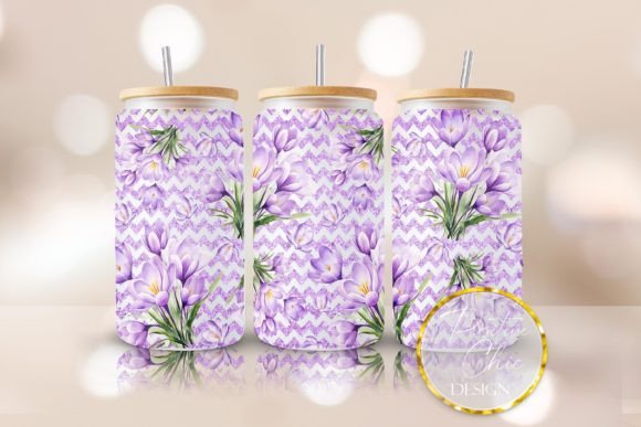 Floral Purple Libbey Can PNG UVDTF Wraps Review