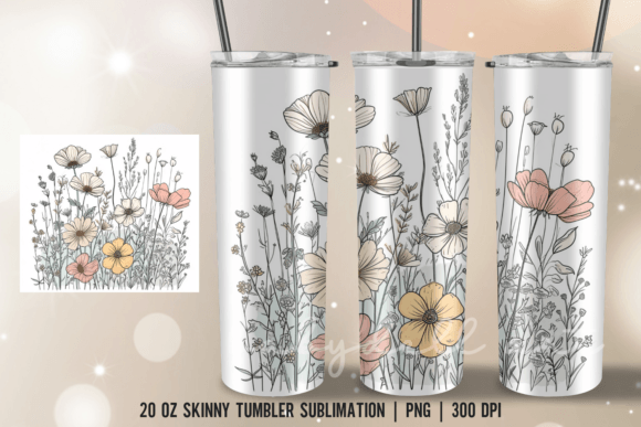 Floral Sublimation 20oz Tumbler Wrap Review