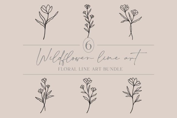 Flower Line Art Floral Botanical Embroidery Review