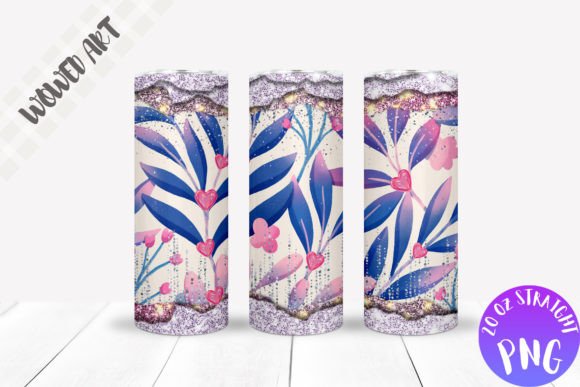 Glitter X Floral Skinny Tumbler Wrap Review
