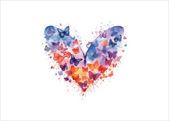 Watercolor Floral Butterflies Vector Review